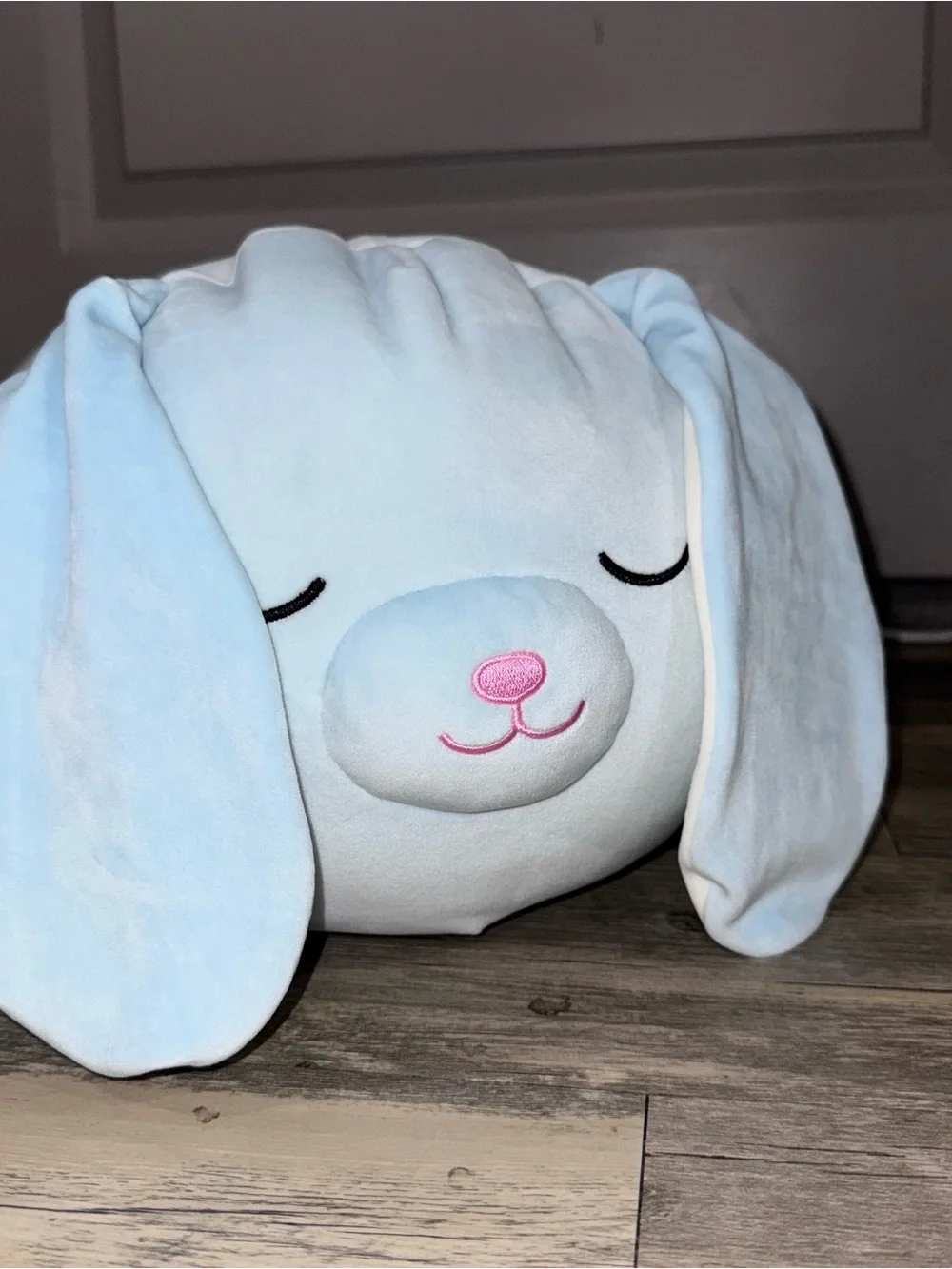Squishmallows Light Blue Bunny Body Pillow Plush